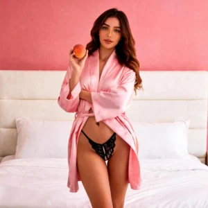 Tanga de Encaje con Abertura Frontal y Diseño de Mariposa – Sexy Lencería Femenina