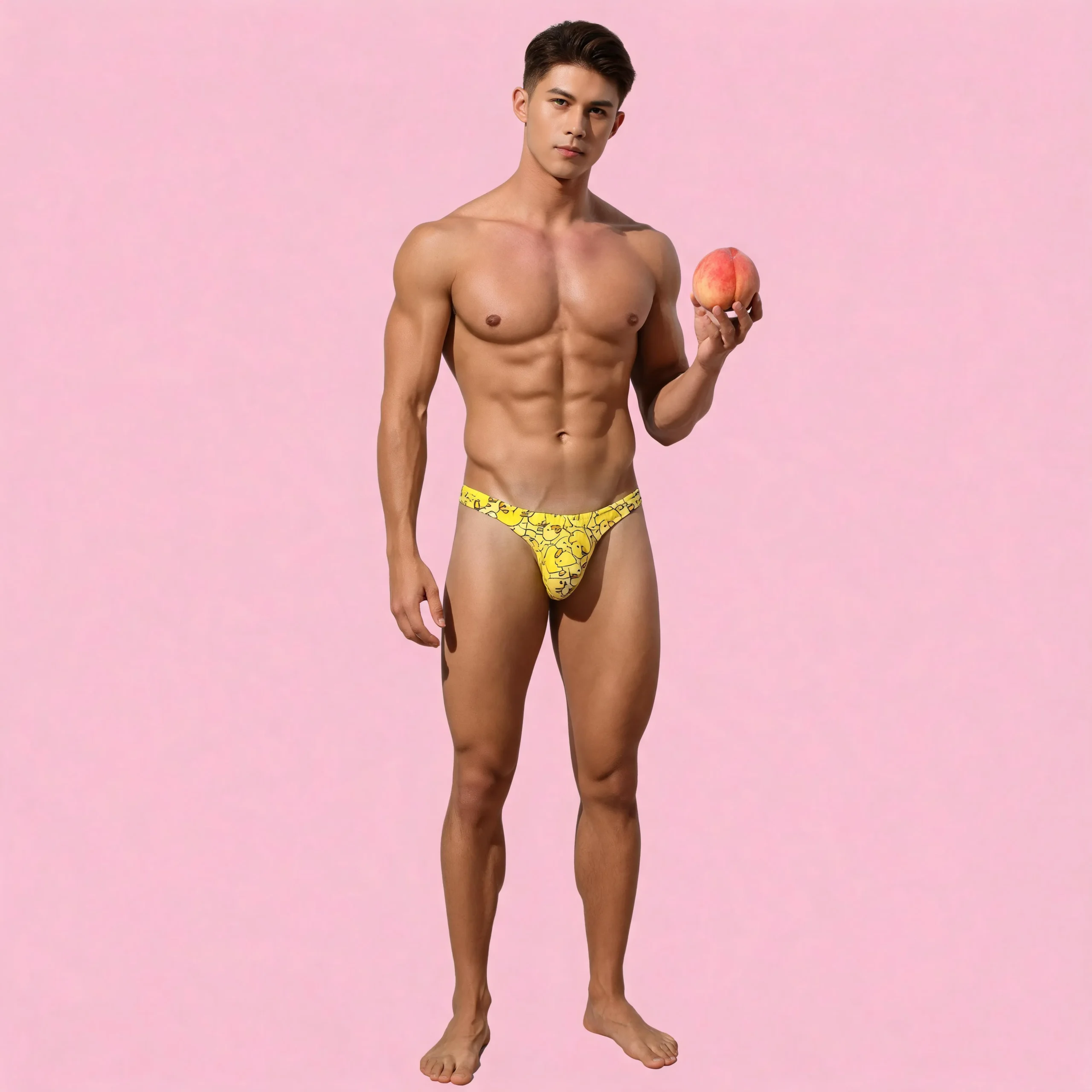 Tanga Masculina con Estampado de Camuflaje Militar – Diseño Ergonómico y Atrevido