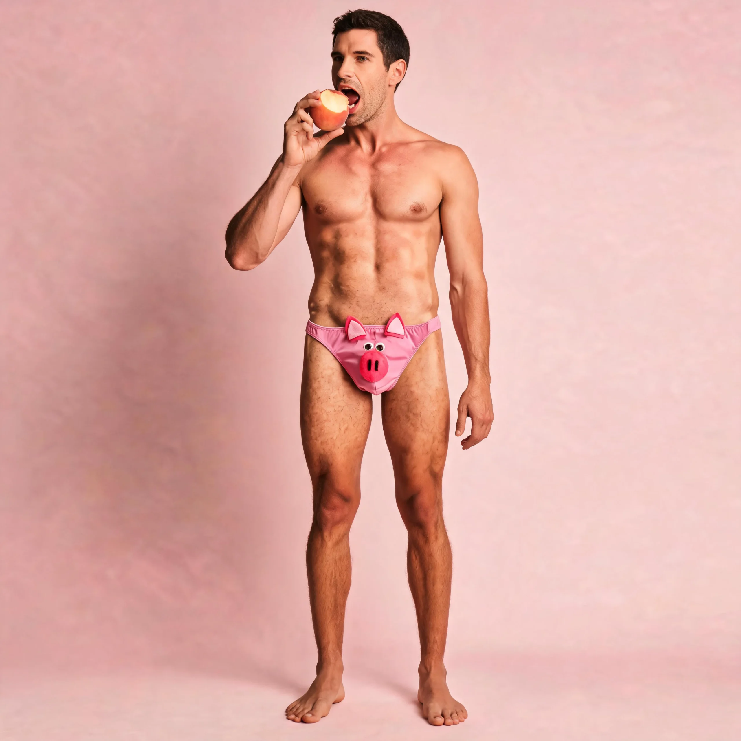 Tanga de Cerdito para Hombre | Ropa Interior Divertida de Animales