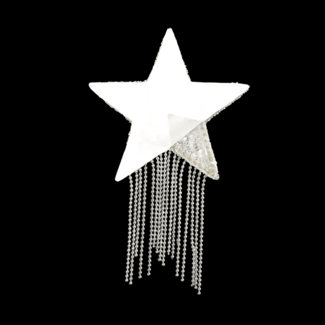 Pezoneras Adhesivas de Estrella con Brillantes y Flecos de Strass - Lencería Sexy