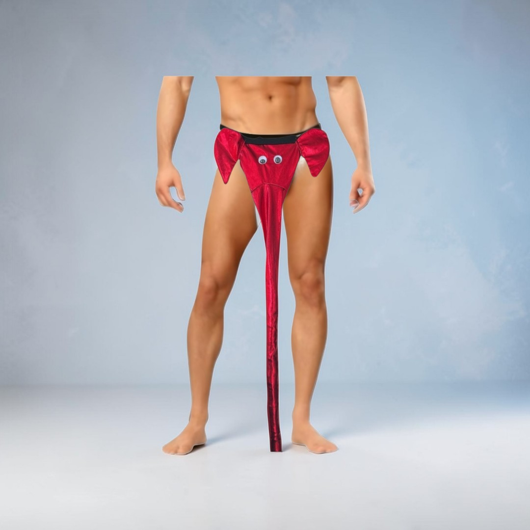 Tanga Calzon Con Trompa De Elefante Ropa Interior Broma Hombre Sexy