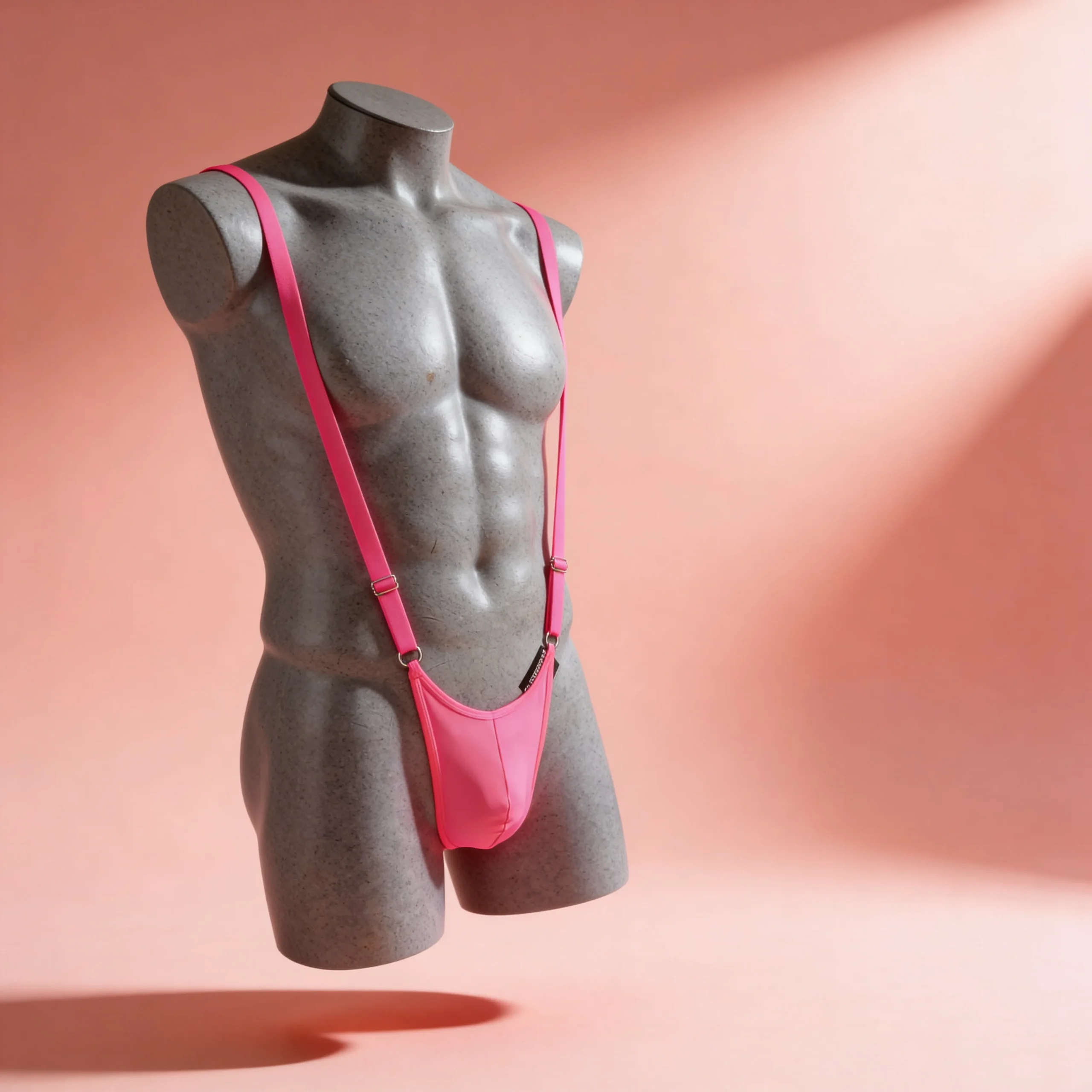 Tanga Suspensorio de Hombre con Tirantes Delgados y Ajustadores Metálicos