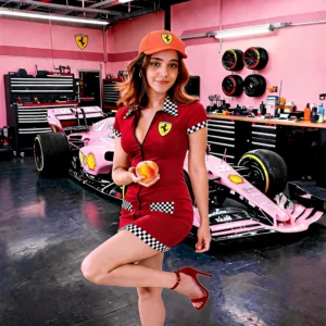 Disfraz De Piloto Carreras F1 Sexy Vestido Ajustado Racing