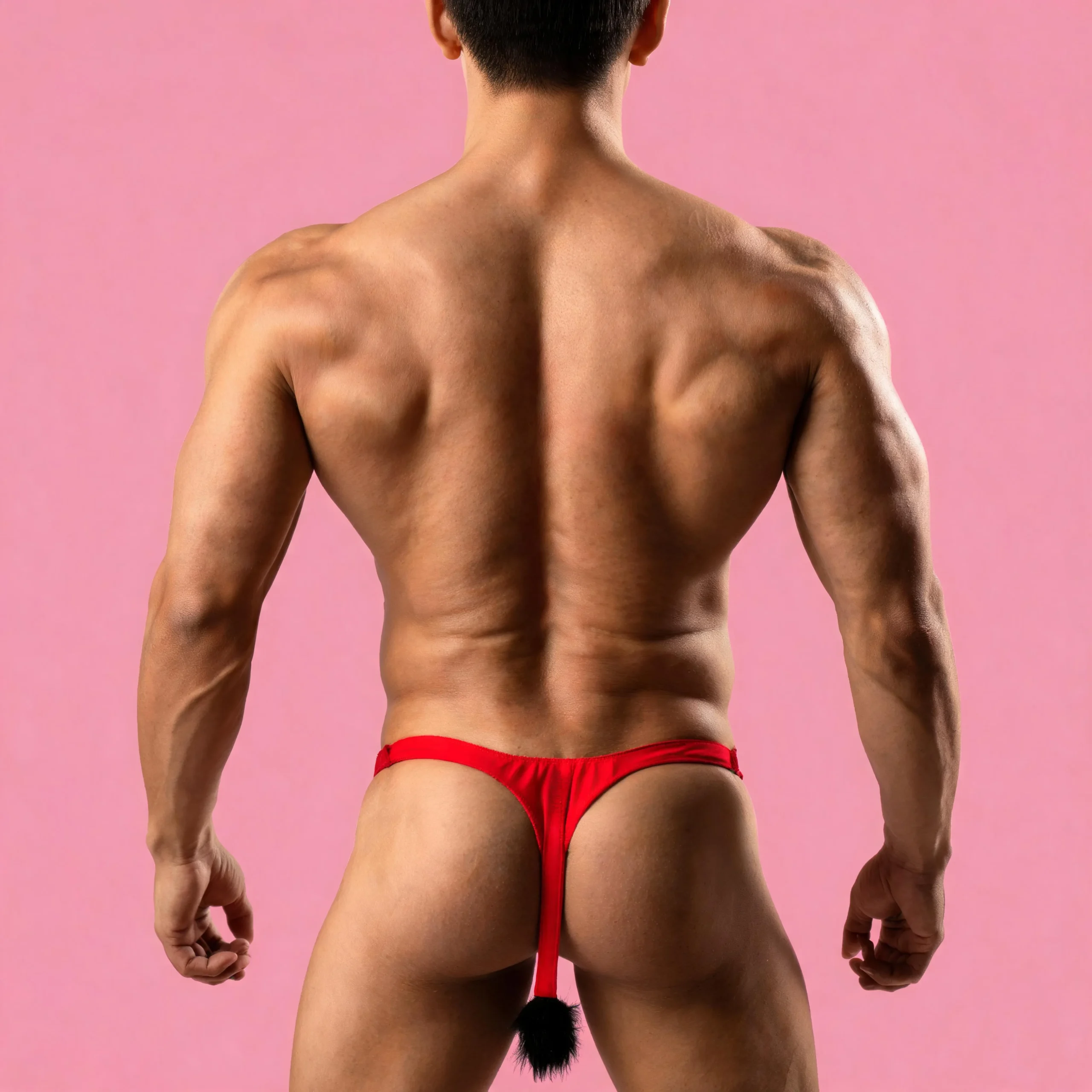 Tanga de Toro "Bravo" con Cuernos Brillantes y Ojos Locos para Hombre