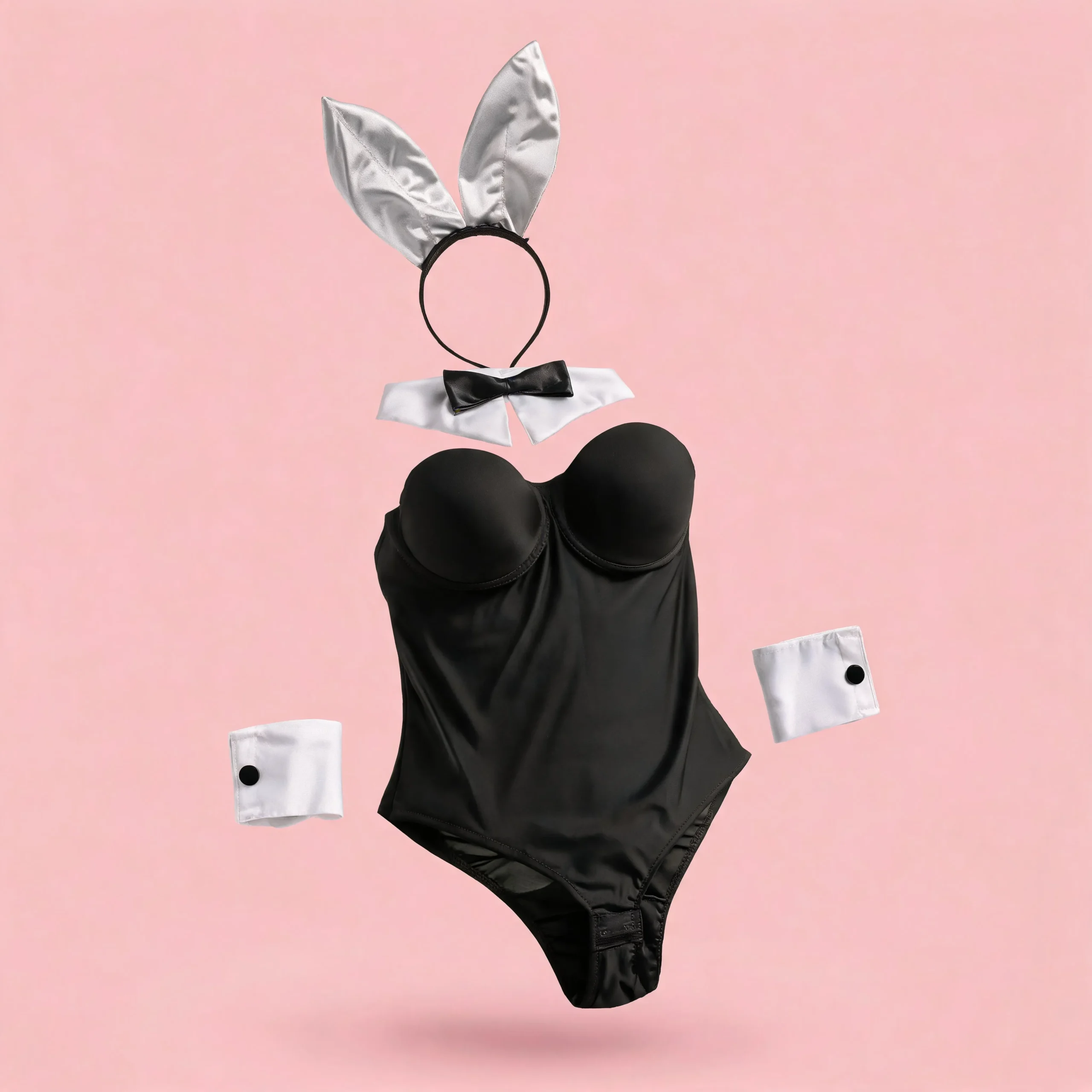 Disfraz de Conejita Clasica Sexy, Conjunto de Body Playboy con Accesorios