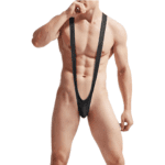Mankini Borat para Hombre - Tanga Sexy de Hombro, Suspensorio Elástico Tipo Columpio y Ropa Interior Exótica de Una Pieza