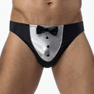 Tanga de Smoking para Hombre | Disfraz de Mesero y Stripper