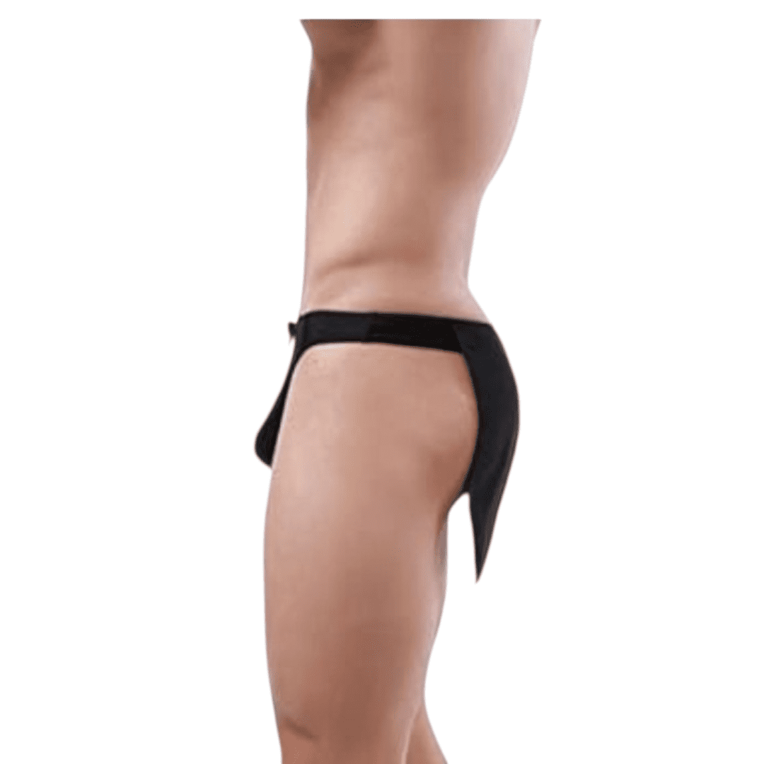 Tanga Sexy Tipo Smoking para Hombre - Disfraz de Mesero y Stripper