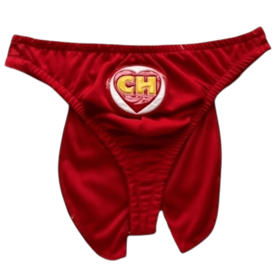 Tanga para Hombre del Chapulín Colorado con Capa Trasera - Ropa Interior de Disfraz