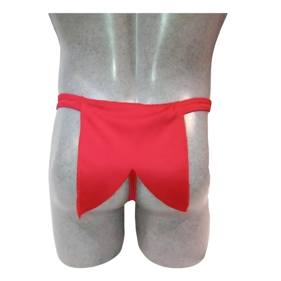 Tanga para Hombre del Chapulín Colorado con Capa Trasera - Ropa Interior de Disfraz