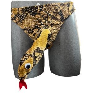 Tanga para Hombre de Animal Print - Ropa Interior Erótica de Serpiente - Regalo Bromista y Sexy de vibora