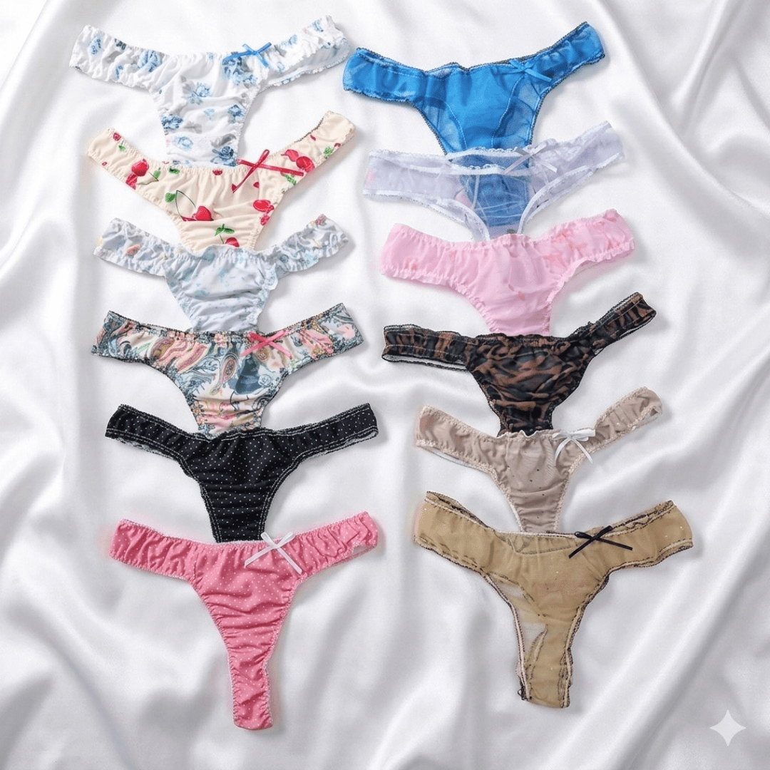 Pack 12 Tangas de Mesh