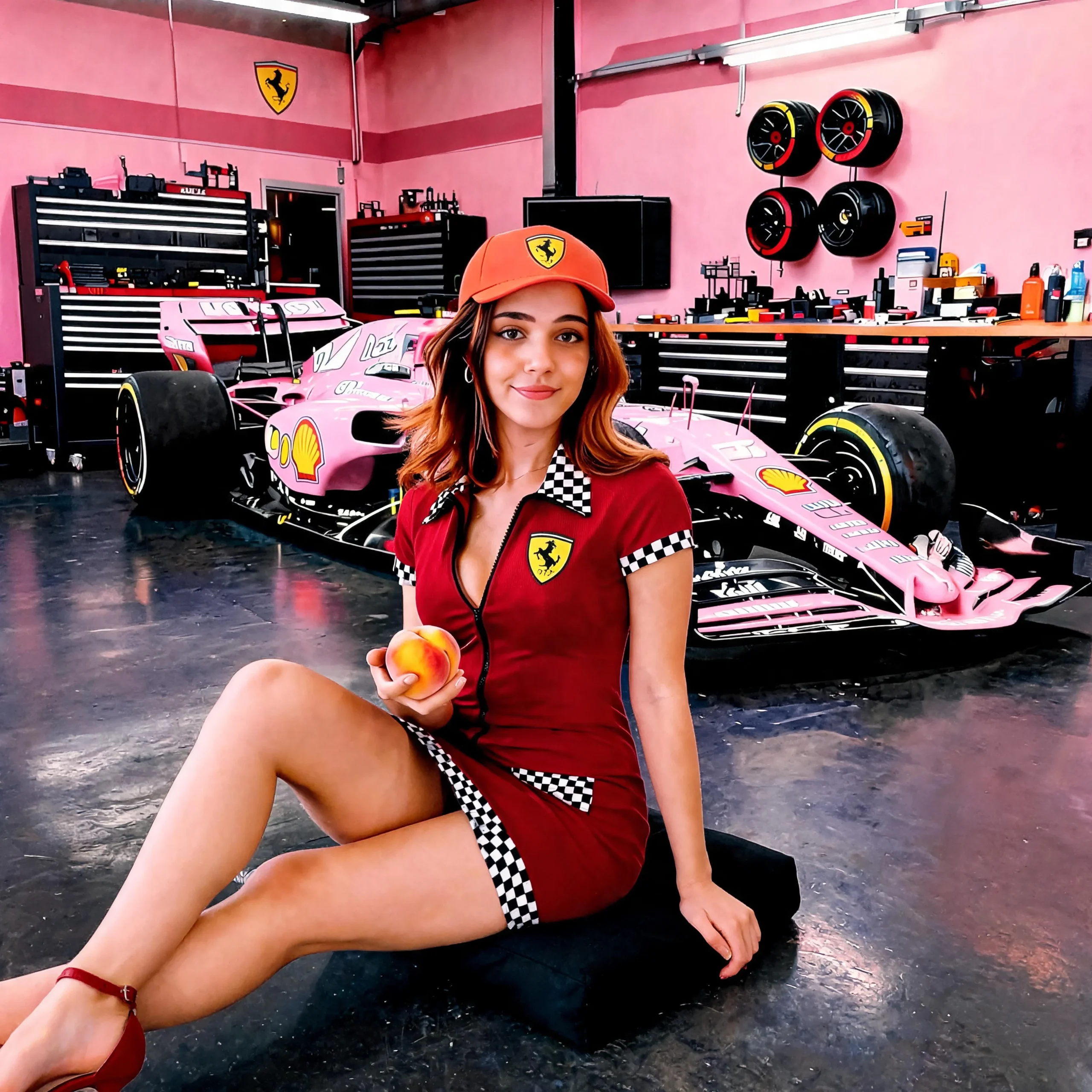 Disfraz De Piloto Carreras F1 Sexy Vestido Ajustado Racing