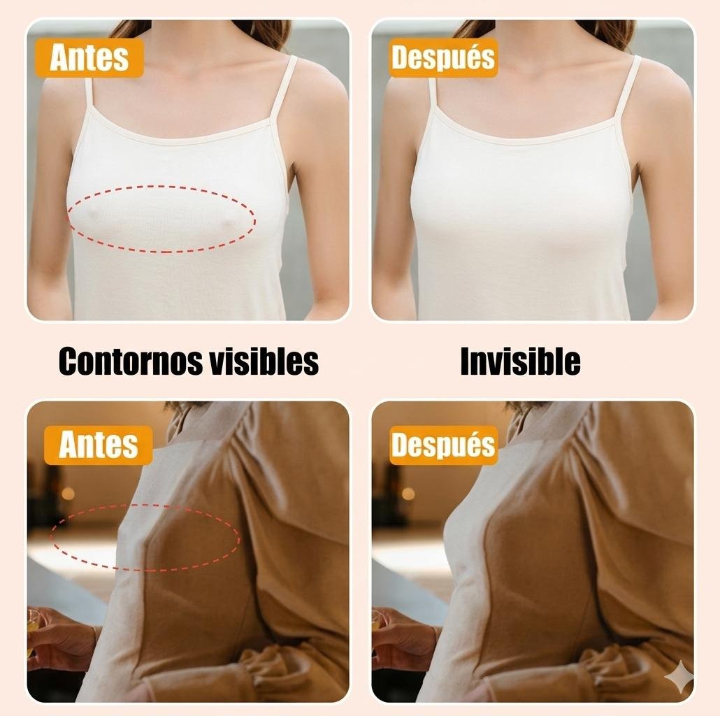 Pezoneras de Silicona Adhesivas Reutilizables - Cubre Pezones Invisibles Levanta Busto (2 pares)