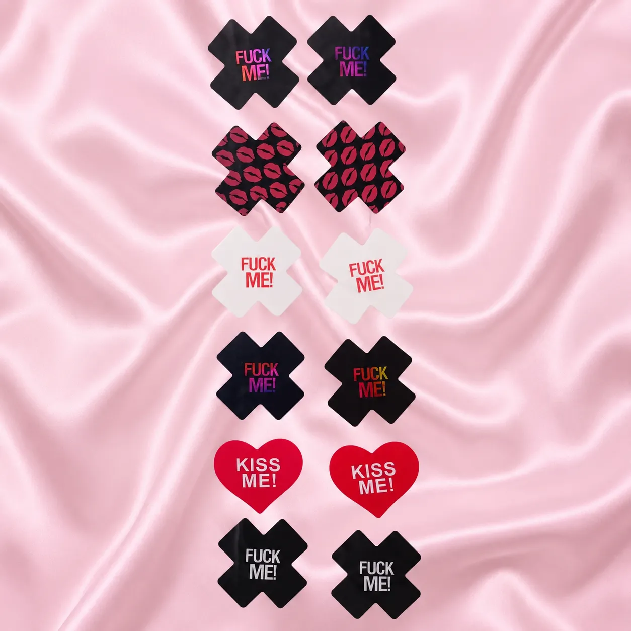 Pack de 6 Pezoneras Adhesivas Sexy - Cubre Pezones Desechables con Diseños Eroticos