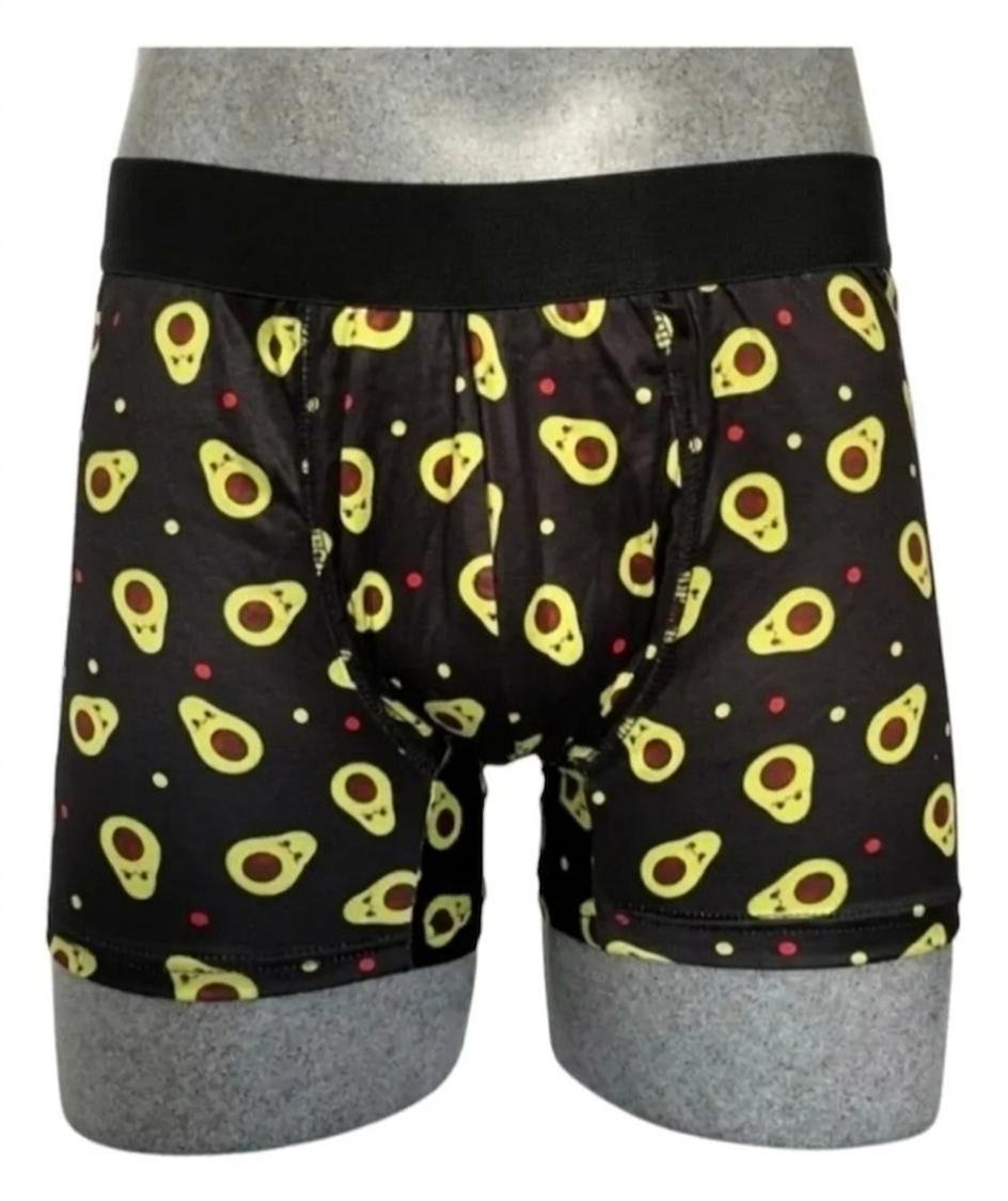Dúo de Ropa Interior para Parejas de Aguactate "Avocado Love": Bóxer para Hombre y Tanga para Mujer Con Aguacates