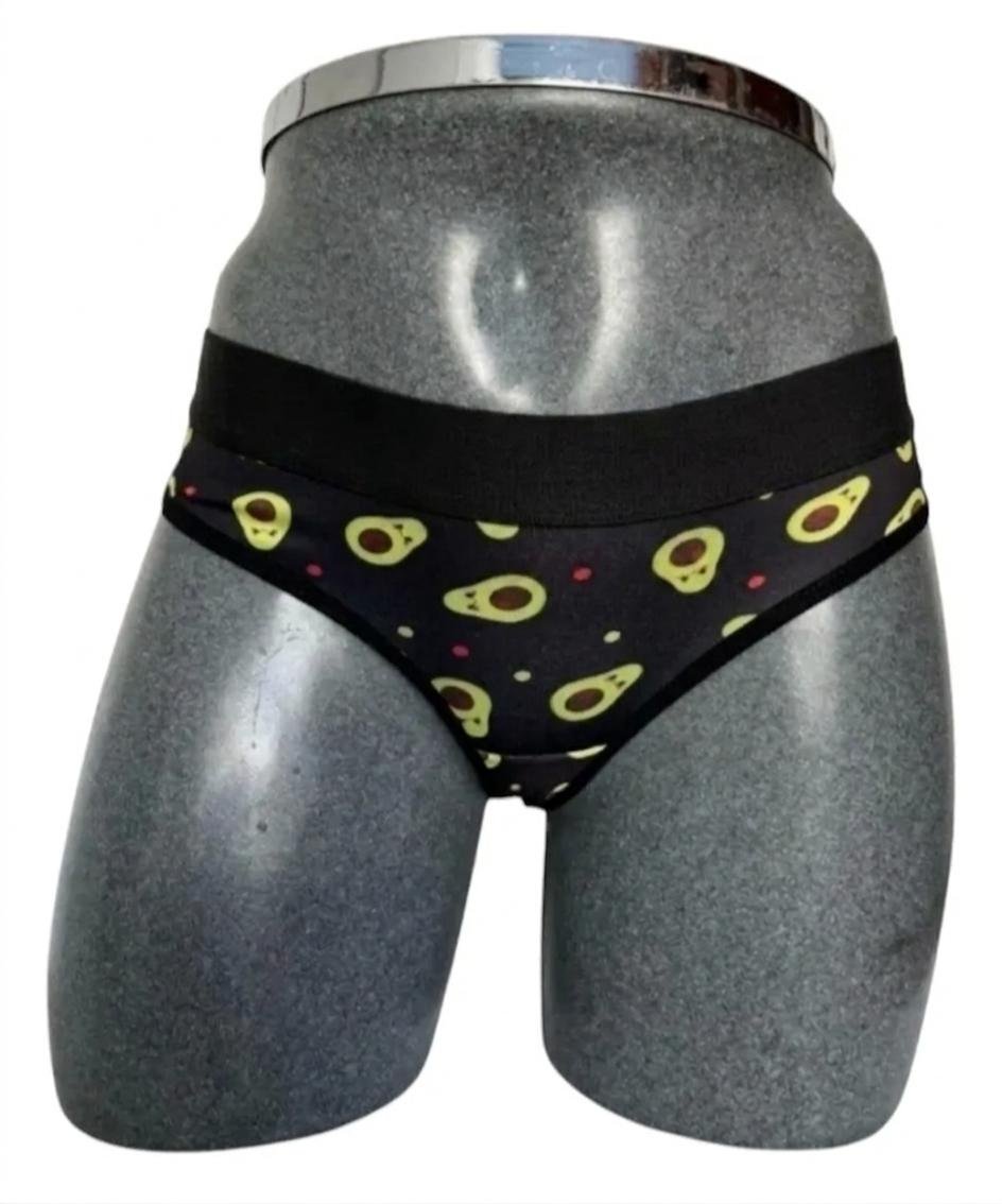 Dúo de Ropa Interior para Parejas de Aguactate "Avocado Love": Bóxer para Hombre y Tanga para Mujer Con Aguacates
