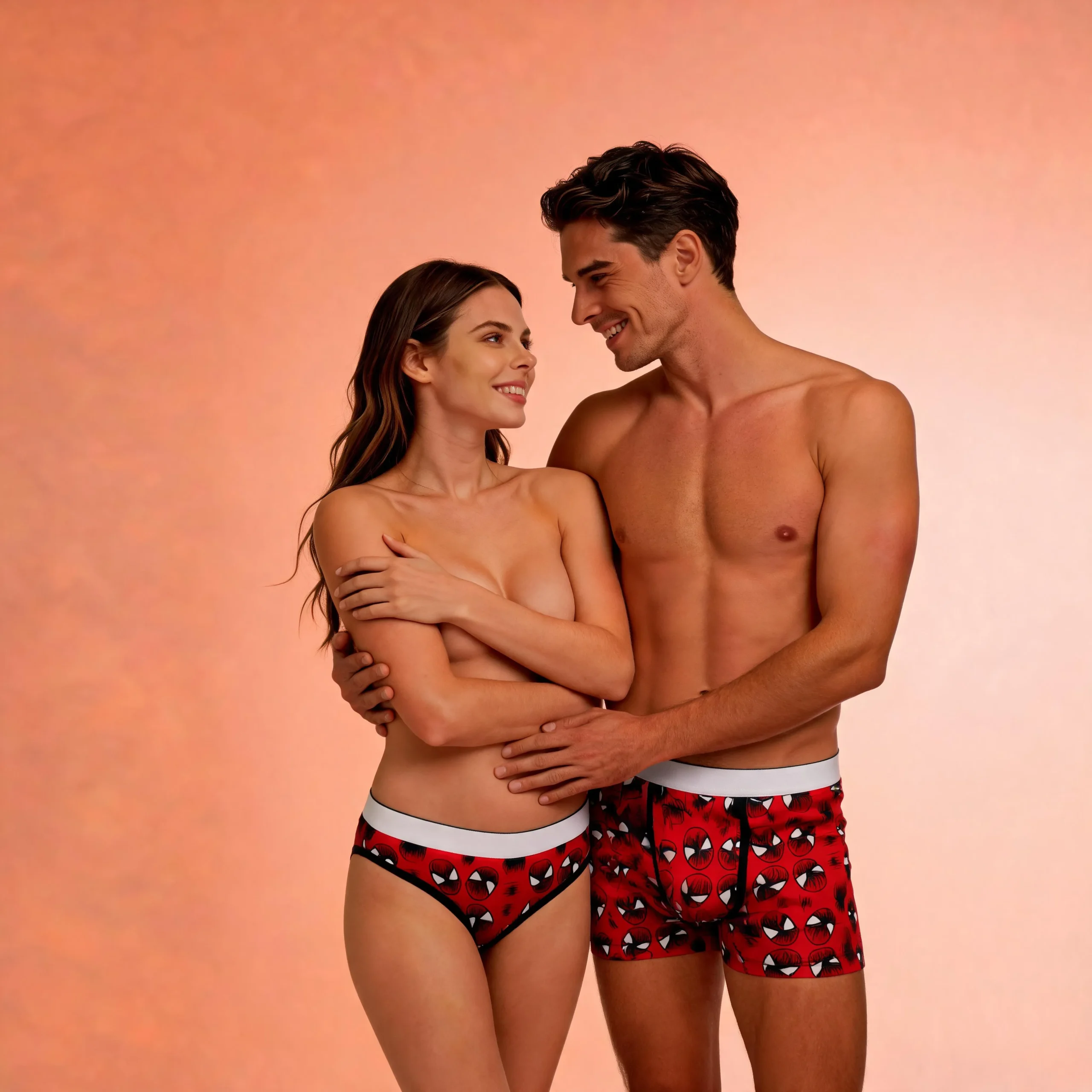 Dúo Ropa Interior Pareja Spiderman Boxer Y Tanga Spider-man