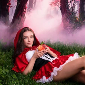 Disfraz Lencería Caperucita Roja Sexy Coqueta con Capa