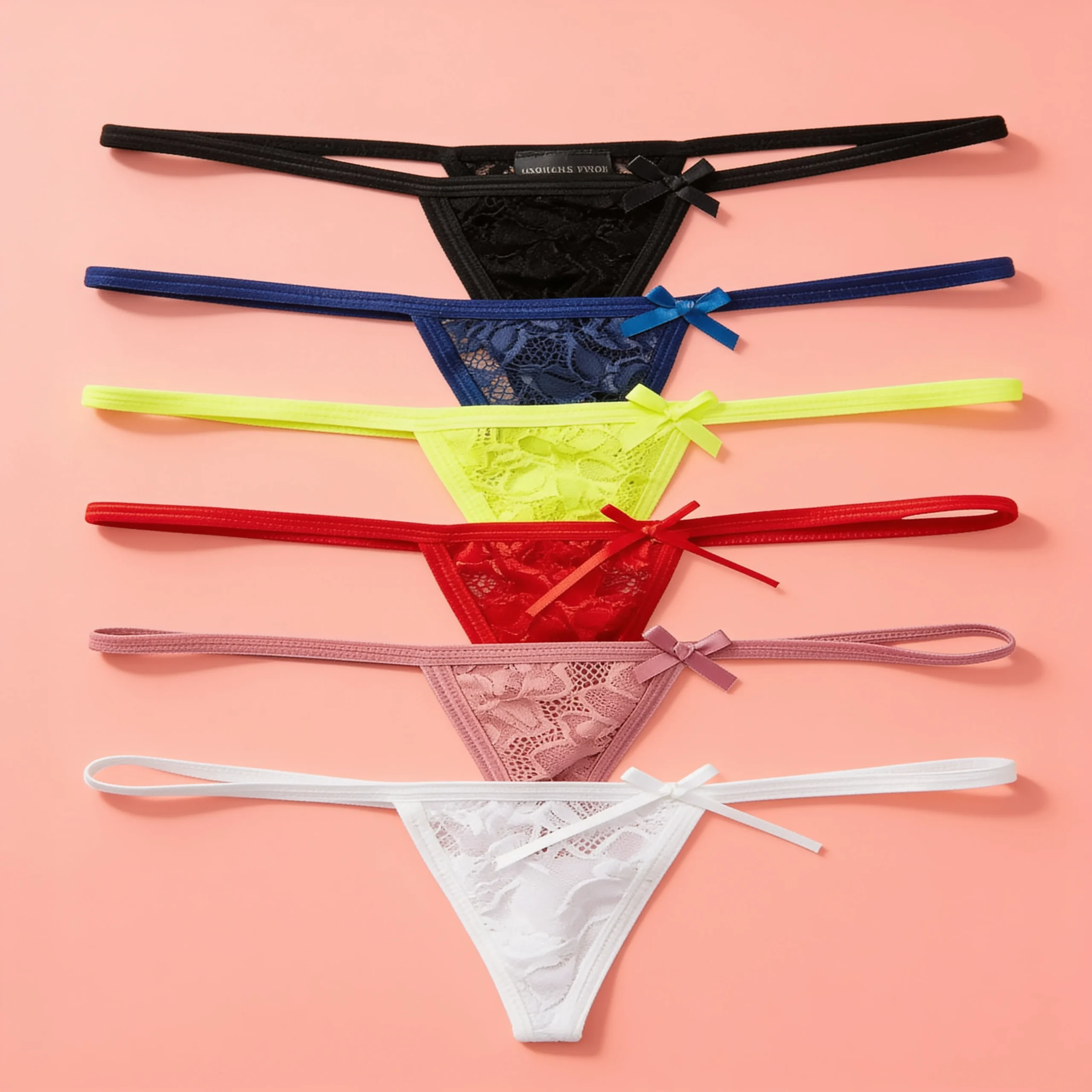 Pack De Tangas Sexy De Mujer Bragas De Encaje Hilo Dental