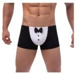 Bóxer De Smoking Para Hombre Ropa Interior Sexy Divertida Licra