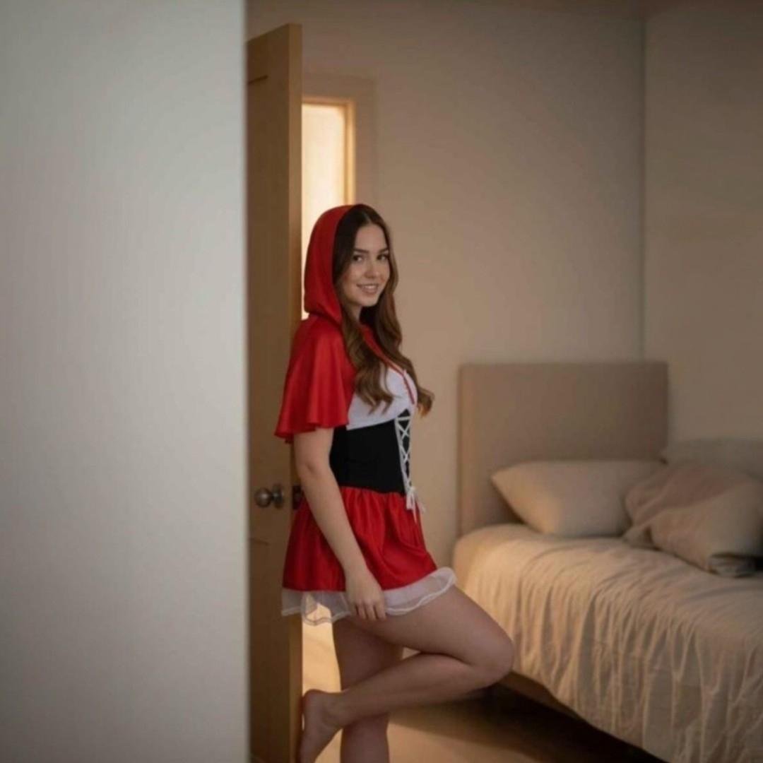 Disfraz Lencería Caperucita Roja Sexy Coqueta con Capa
