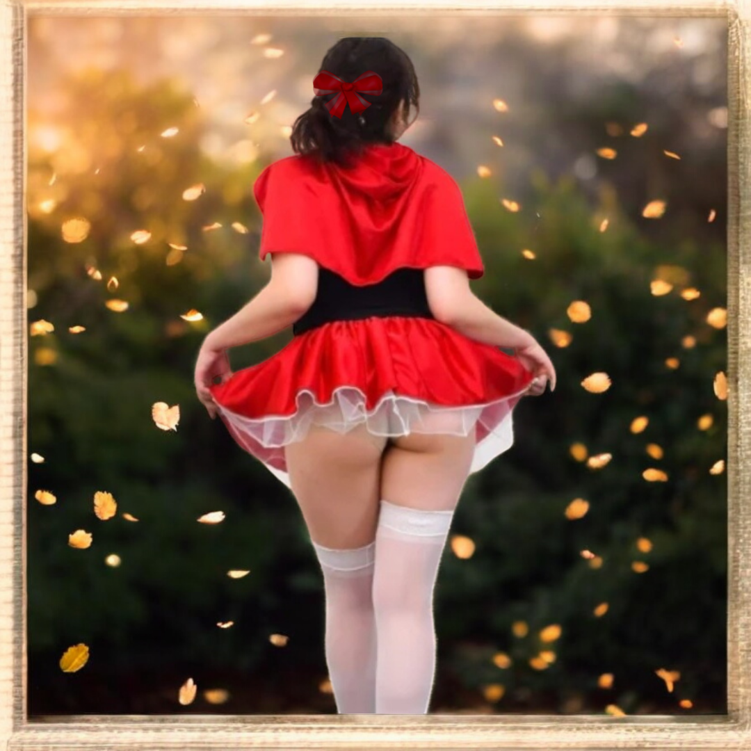 Disfraz Lencería Caperucita Roja Sexy Coqueta con Capa