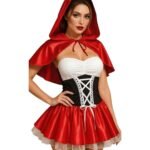 Disfraz de Caperucita Roja Sexy Lencería Disfraces de Halloween Mujer