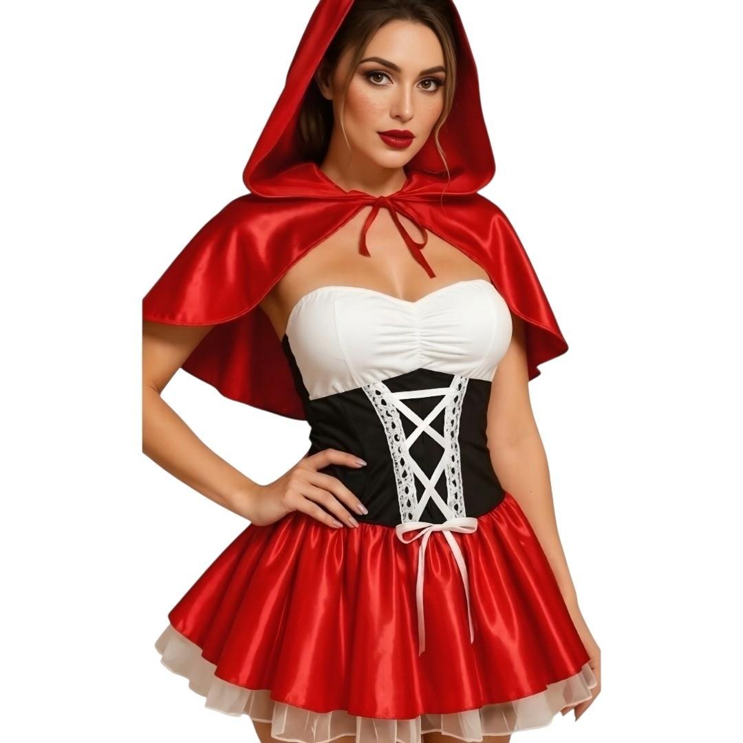 Disfraz de Caperucita Roja Sexy Lencería Disfraces de Halloween Mujer