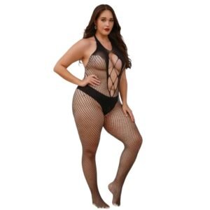 Lencería Sexy Para Mujer Tallas Grandes Body De Red Curvy