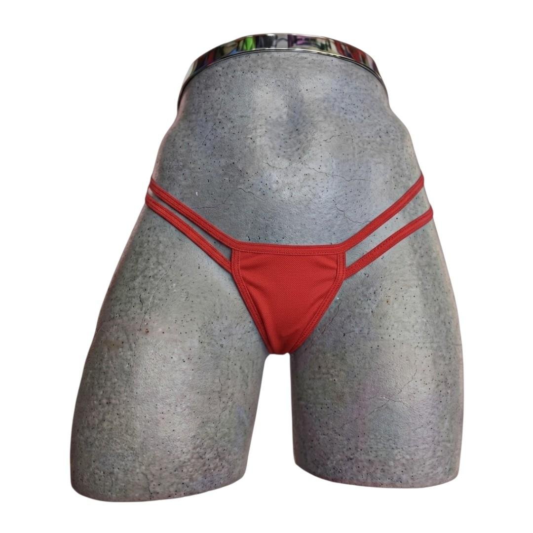 Tanga Sexy Para Mujer Mini Tanga De Licra Con Doble Tira Y Moño Coqueto