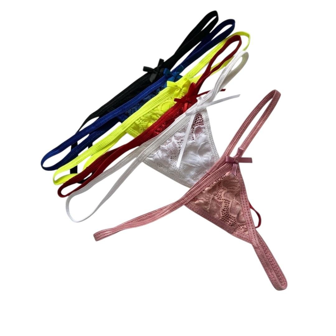 Pack De Tangas Sexy De Mujer Bragas De Encaje Hilo Dental