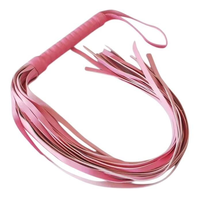Látigo de Flecos Erótico Rosa – Accesorio Sensual para Juegos de Pareja