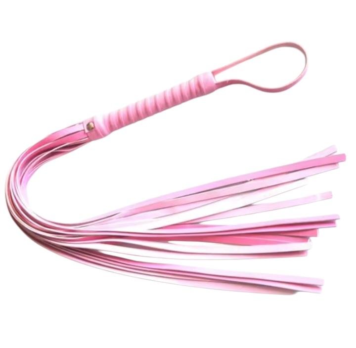 Látigo de Flecos Erótico Rosa – Accesorio Sensual para Juegos de Pareja